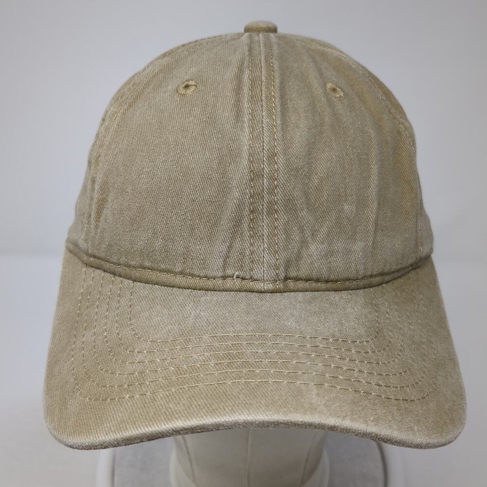 Unbranded Slideback Hat Solid Beige One Size Adju… - image 2